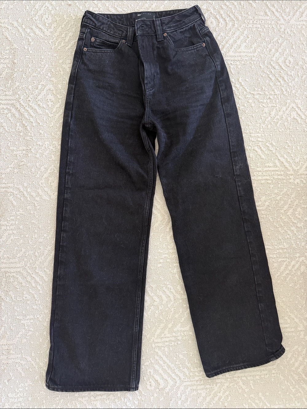 ASOS Women's Straight Leg Jeans in Black